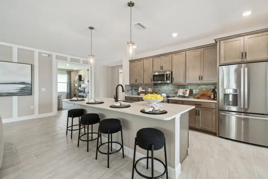 Furnished interior view inside a new home in Pinecone Reserve, Brooksville (Image 14).