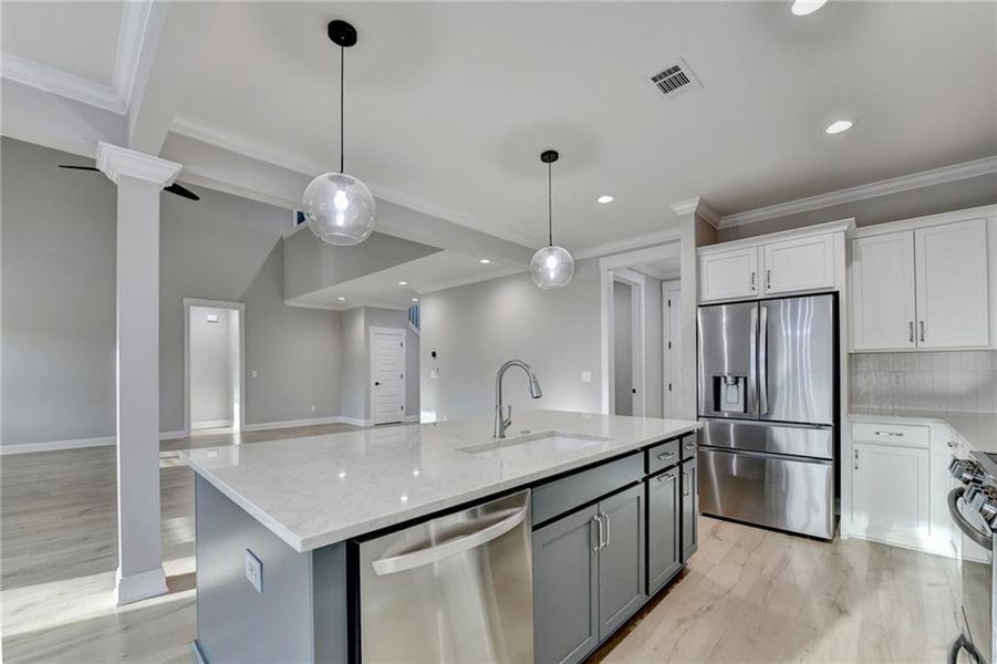 Furnished interior view inside a new home in , Greensboro (Image 17). Furnished interior view inside a new home in , Greensboro (Image 17).