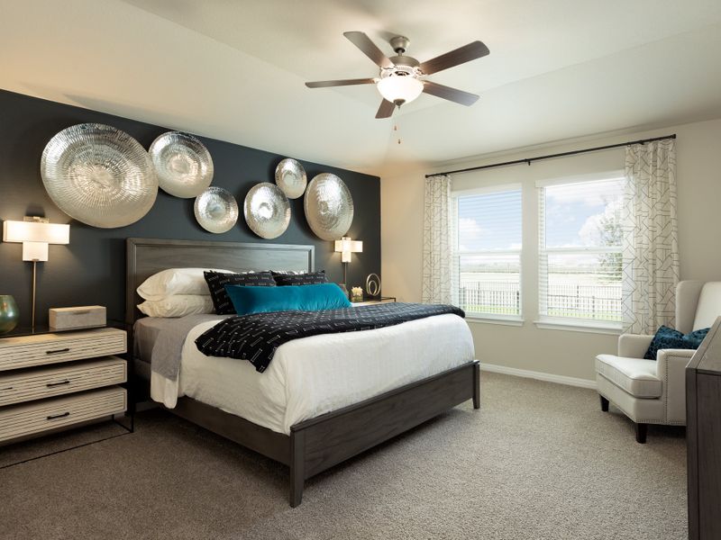 Furnished interior view inside a new home in Lakeside Meadows, Pflugerville (Image 9).
