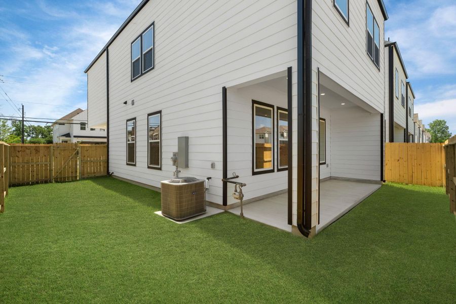 Exterior details and patio area of a home in , Houston (Image 25). Exterior details and patio area of a home in , Houston (Image 25).