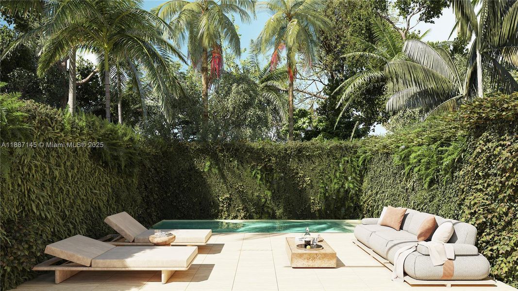 Exterior details and patio area of a home in , Miami (Image 28). Exterior details and patio area of a home in , Miami (Image 28).