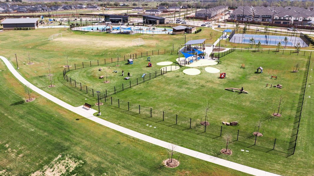 Who doesn't love a paw shaped park?
