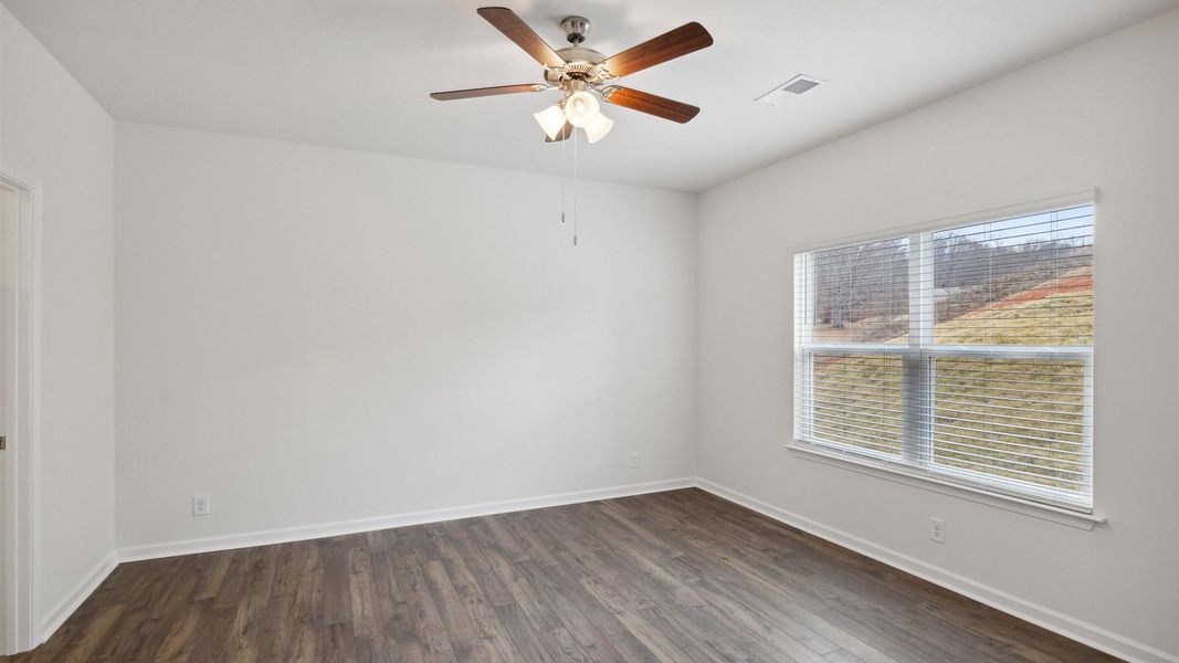 Representative unfurnished interior of a home built from the Allex by D.R. Horton in Fieldcrest Acres, Blountville (Image 17). Representative unfurnished interior of a home built from the Allex by D.R. Horton in Fieldcrest Acres, Blountville (Image 17).