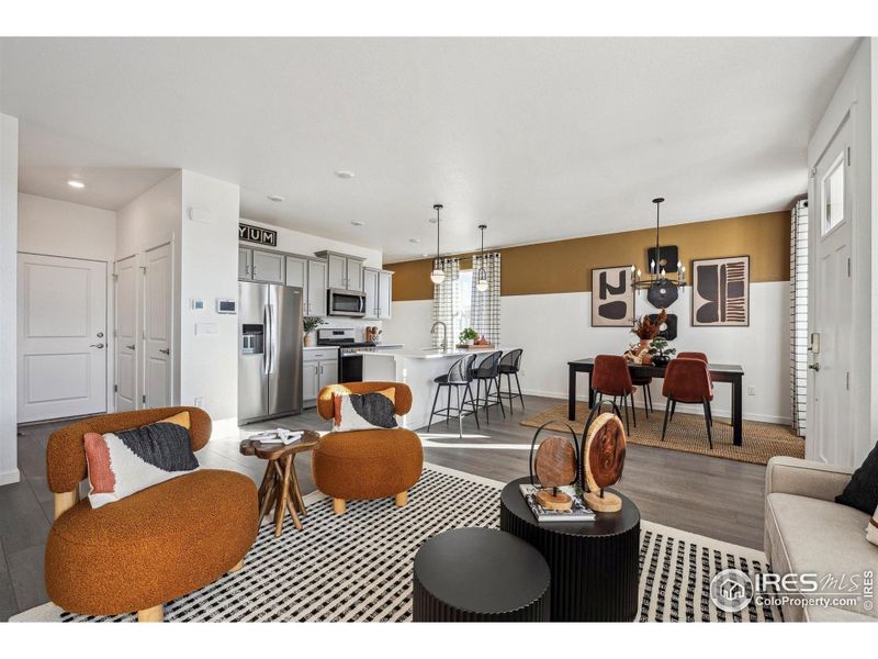 Furnished interior view inside a new home in Vantage, Berthoud (Image 11).