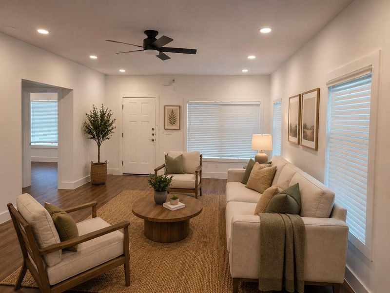 Living room (staged) Living room (staged)