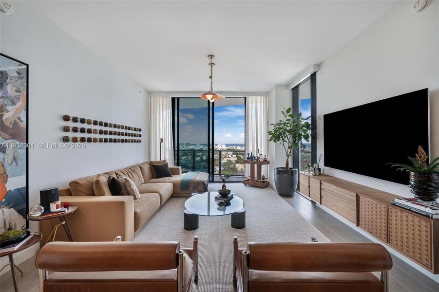 Furnished interior view inside a new home in , Miami Beach (Image 7).
