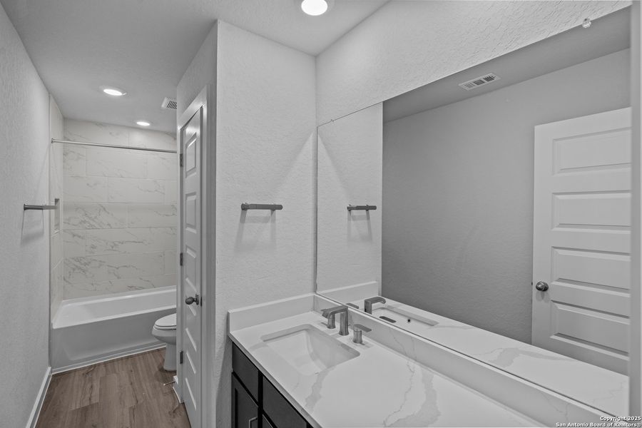 Furnished interior view inside a new home in August Fields, New Braunfels (Image 3). Furnished interior view inside a new home in August Fields, New Braunfels (Image 3).