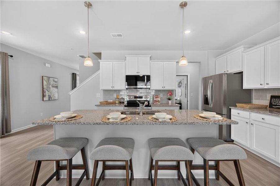 Furnished interior view inside a new home in Lake Harbin, Morrow (Image 26).