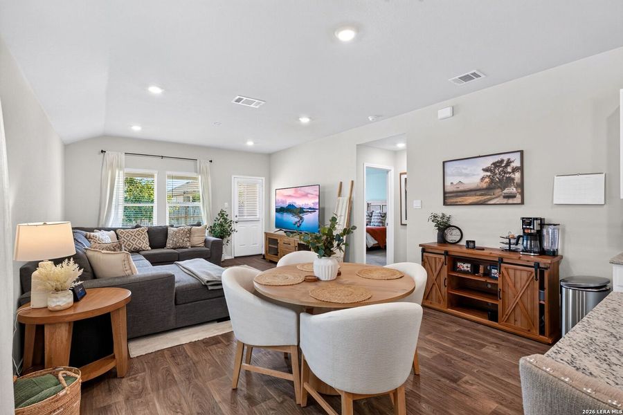 Furnished interior view inside a new home in Preserve at Medina, Von Ormy (Image 8).