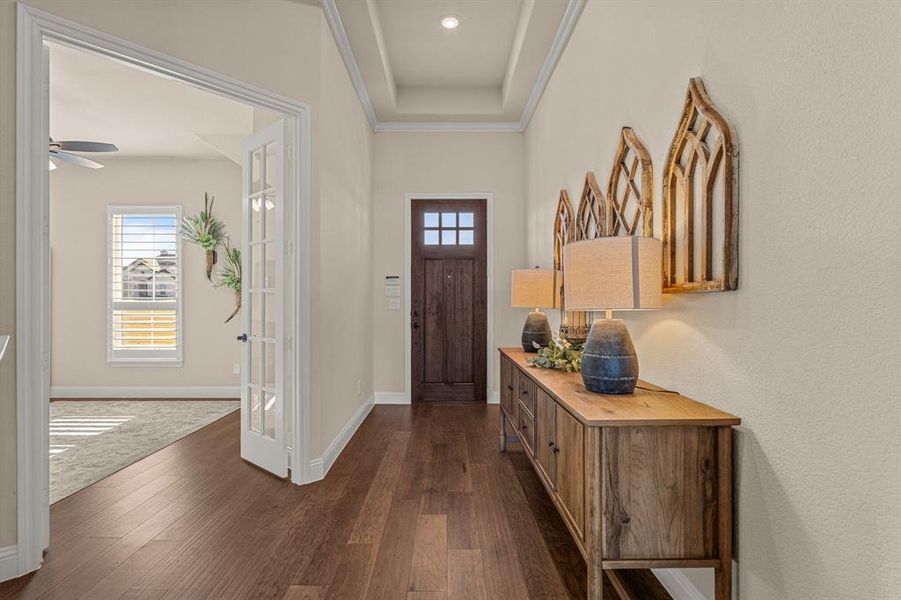 Furnished interior view inside a new home in The Meadows, Gunter (Image 16). Furnished interior view inside a new home in The Meadows, Gunter (Image 16).