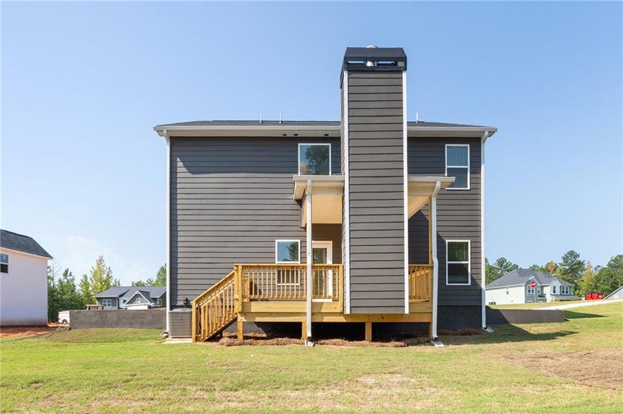 Exterior details and patio area of a home in Conner Springs, Social Circle (Image 18).