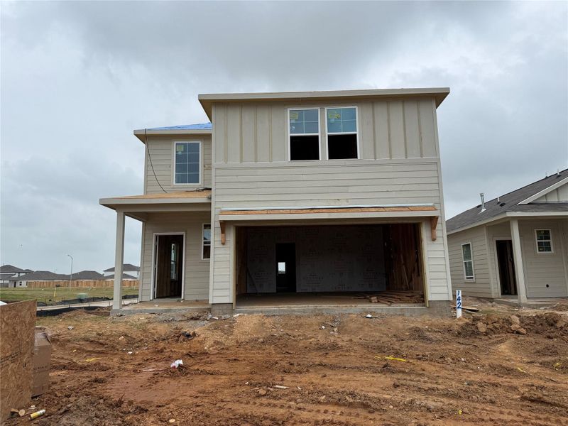 In-progress construction of a new home in Paloma at Sanford Farms, Waller, TX (Image 34).