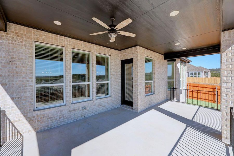 View of patio / terrace with ceiling fan View of patio / terrace with ceiling fan