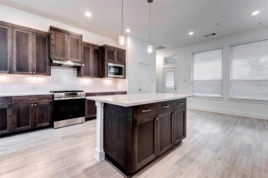 Furnished interior view inside a new home in Bridgeland 45's, Cypress (Image 12).