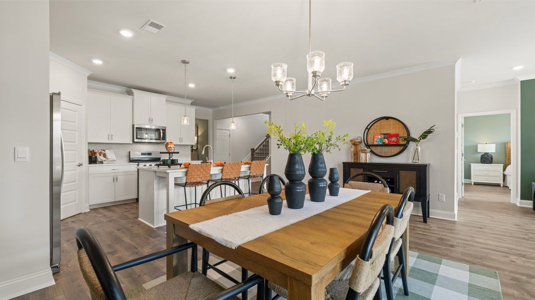Representative furnished interior of a home built from the Arlington by D.R. Horton in Oak Ridge Meadows - Active Adult, Locust Grove (Image 11).