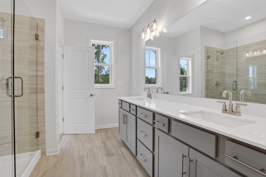 Furnished interior view inside a new home in Towne Village at Suwanee Dam, Sugar Hill (Image 8).