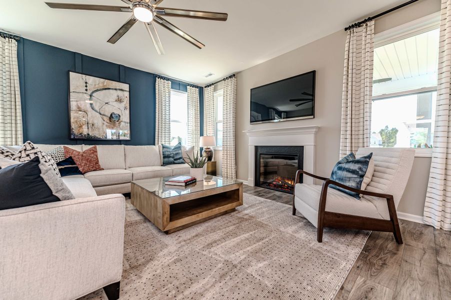 Representative furnished interior of a home built from the Watauga by McKee Homes in Terrapin, Leland (Image 7).