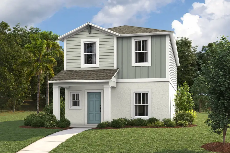 Front exterior of a new home in Pasadena Ridge, Dade City, FL, highlighting curb appeal (Image 1). Front exterior of a new home in Pasadena Ridge, Dade City, FL, highlighting curb appeal (Image 1).