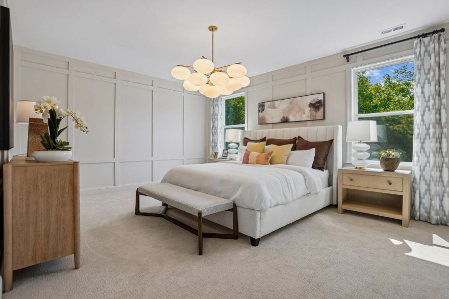 Representative furnished interior of a home built from the Wylie by Caruso Homes in Blue Run, Raleigh (Image 36). Representative furnished interior of a home built from the Wylie by Caruso Homes in Blue Run, Raleigh (Image 36).