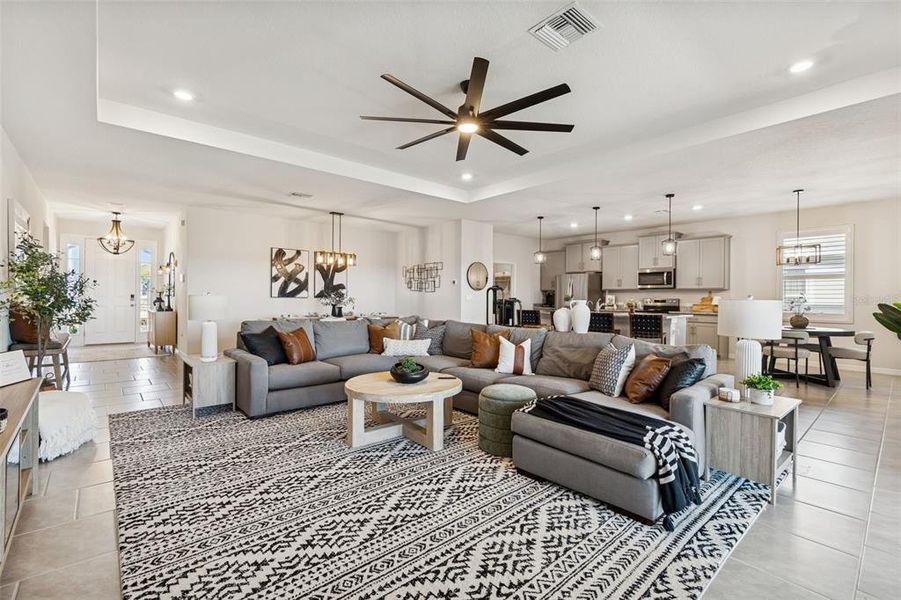 Furnished interior view inside a new home in , Wesley Chapel (Image 26).