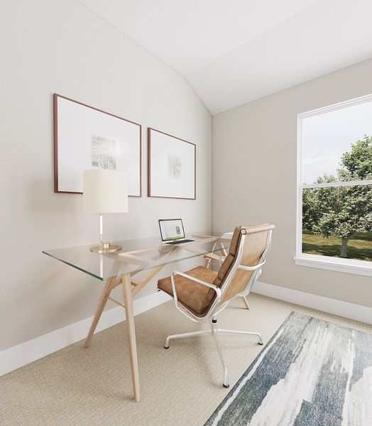 Furnished interior view inside a new home in Painted Tree, McKinney (Image 6).