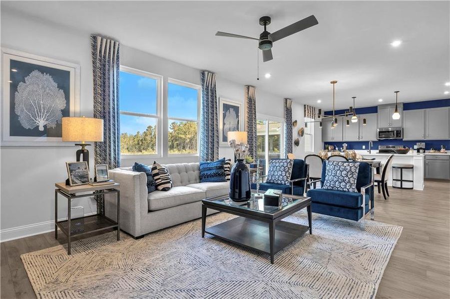Furnished interior view inside a new home in Riverside Ridge, Lawrenceville (Image 24).