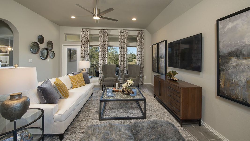 Furnished interior view inside a new home in Briggs Ranch, San Antonio (Image 10).