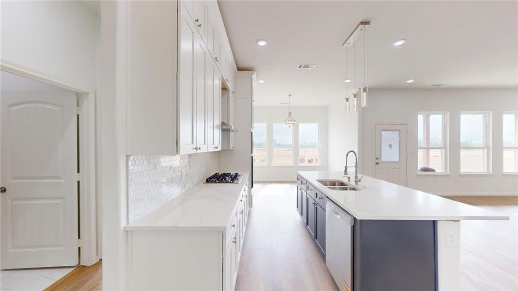 Furnished interior view inside a new home in , Point (Image 10).