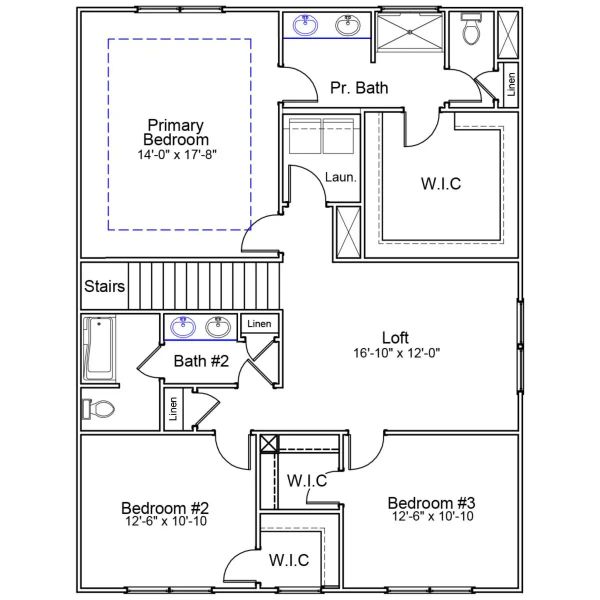 2D floor plan layout for the Meriwether - Genesis Value Collection by Mungo Homes in Braxton Place, Moore, SC (Image 5). 2D floor plan layout for the Meriwether - Genesis Value Collection by Mungo Homes in Braxton Place, Moore, SC (Image 5).