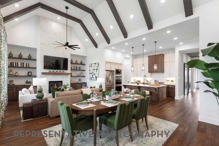 Furnished interior view inside a new home in ARTAVIA, Conroe (Image 11).