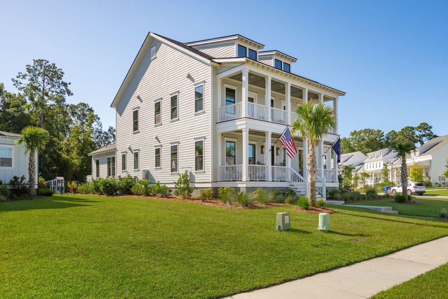 Front exterior of a new home in , Mount Pleasant, SC, highlighting curb appeal (Image 26).