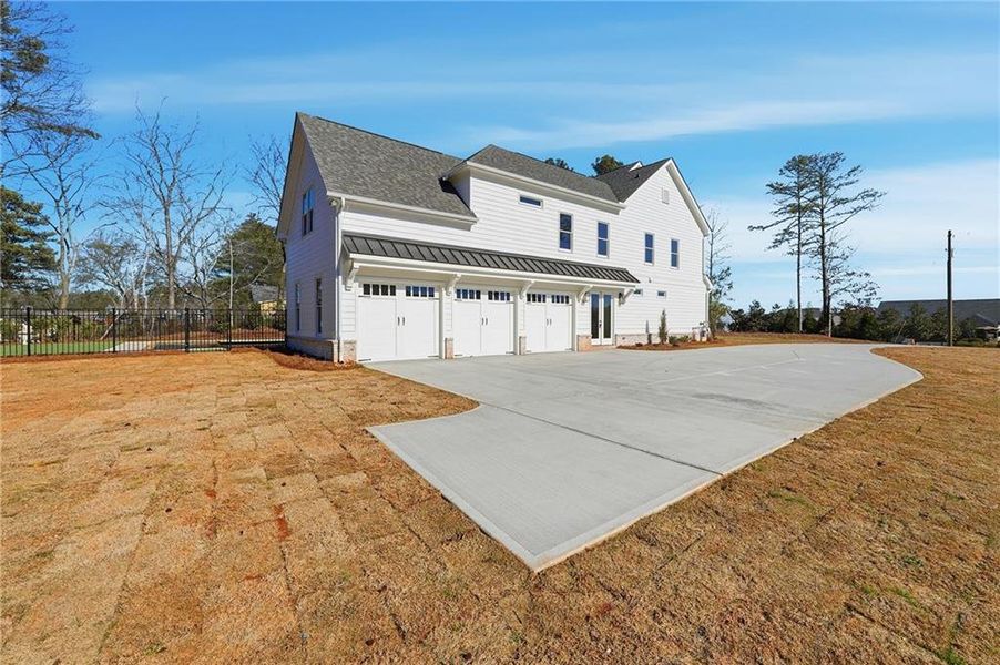 Exterior details and patio area of a home in , Marietta (Image 26).