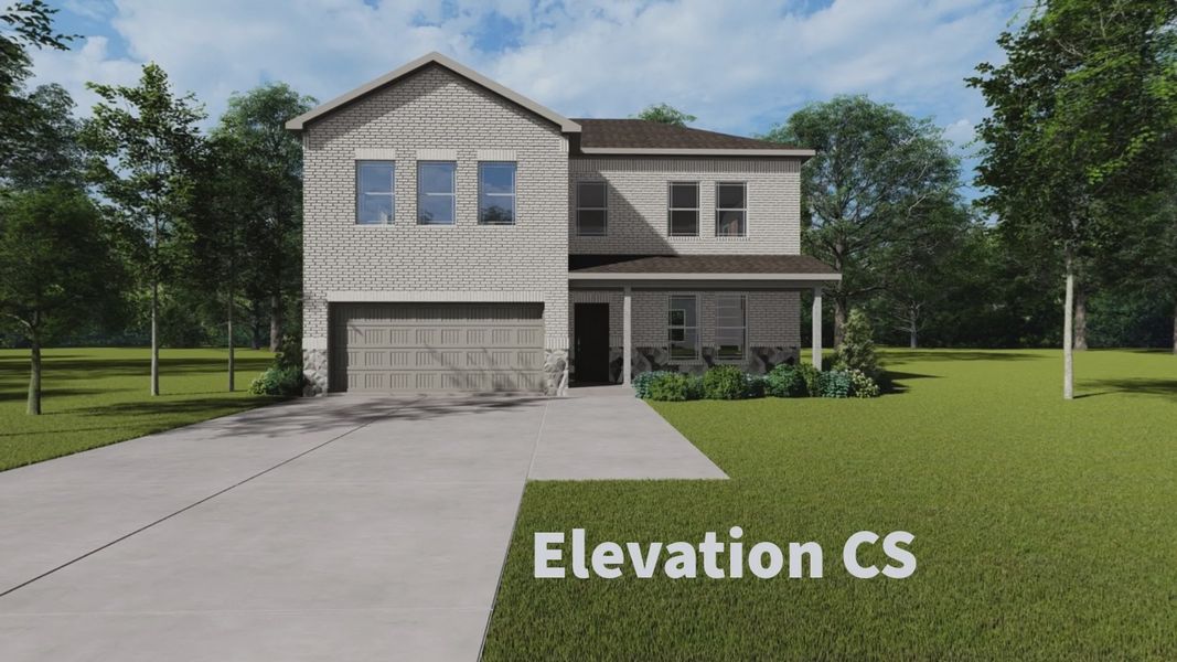 Representative exterior photo of a completed home built from the Seabrook by Stonehollow Homes in Anderson Crossing, Trenton, TX (Image 7). Representative exterior photo of a completed home built from the Seabrook by Stonehollow Homes in Anderson Crossing, Trenton, TX (Image 7).