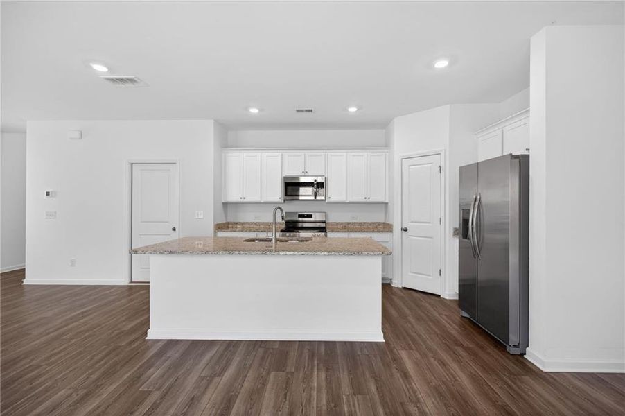 Furnished interior view inside a new home in , Union City (Image 6). Furnished interior view inside a new home in , Union City (Image 6).