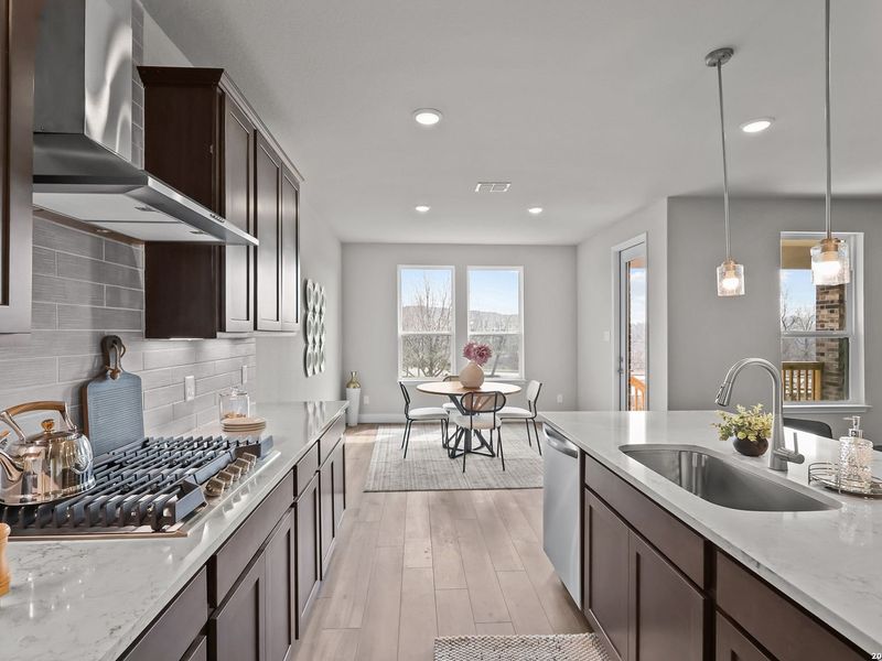 Furnished interior view inside a new home in Ladera, San Antonio (Image 15).
