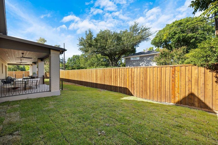 Exterior details and patio area of a home in , Dallas (Image 2). Exterior details and patio area of a home in , Dallas (Image 2).