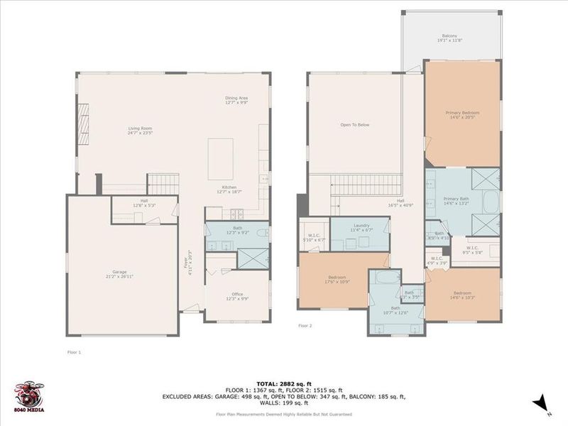 Floor plan illustrating the flow and functionality of the home