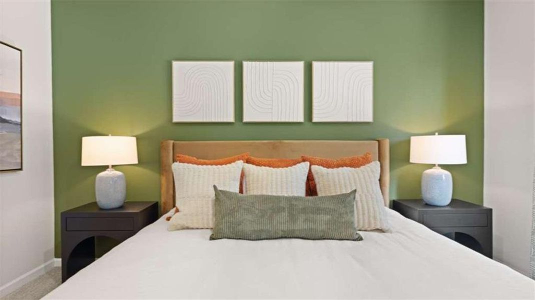 Furnished interior view inside a new home in Poplar Preserve, Newnan (Image 12).