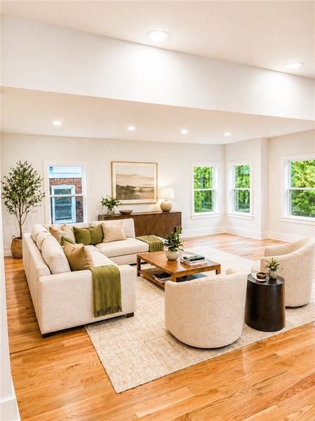 Furnished interior view inside a new home in , Atlanta (Image 9).