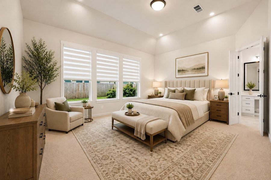 Virtually Staged - Primary Bedroom