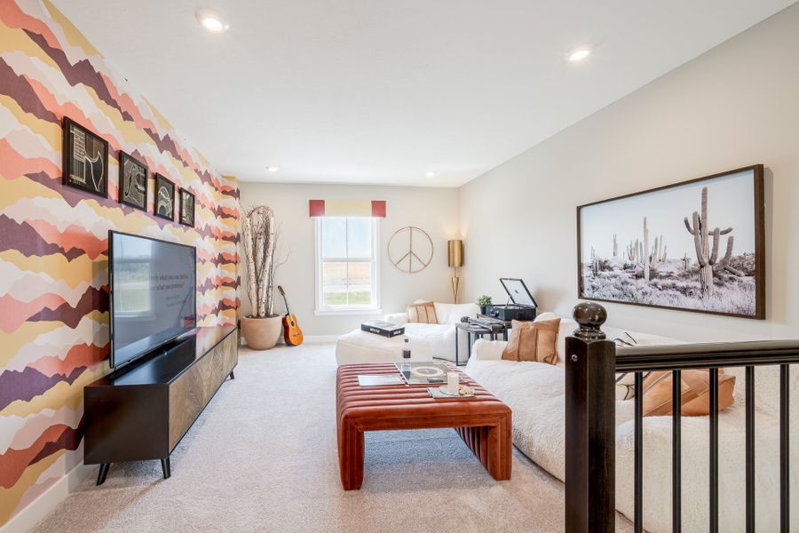 Representative furnished interior of a home built from the Charles by Fischer Homes in Twin Lakes, Hoschton (Image 61).