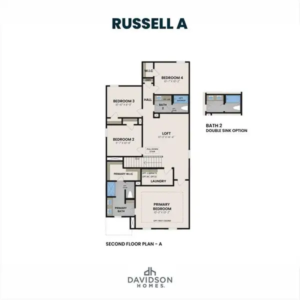 2D floor plan layout of this home in The Bluffs, Canton, GA (Image 4).