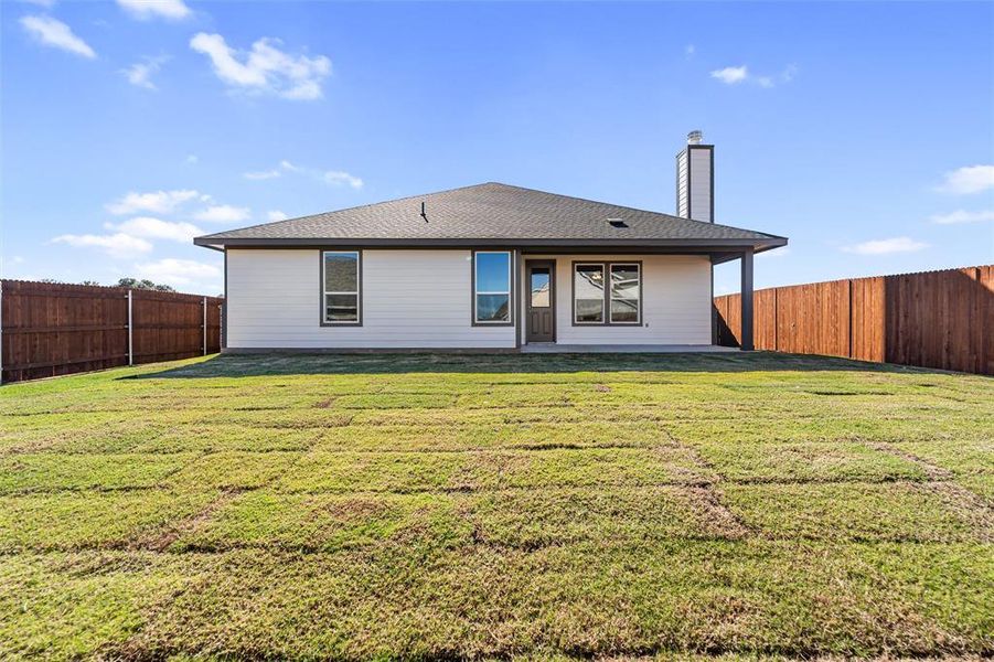 Exterior details and patio area of a home in Covenant Park, Springtown (Image 18). Exterior details and patio area of a home in Covenant Park, Springtown (Image 18).