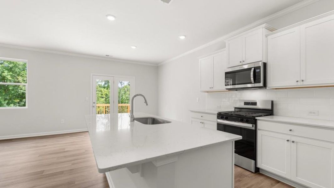 Furnished interior view inside a new home in Liberty Crossing, Braselton (Image 10).