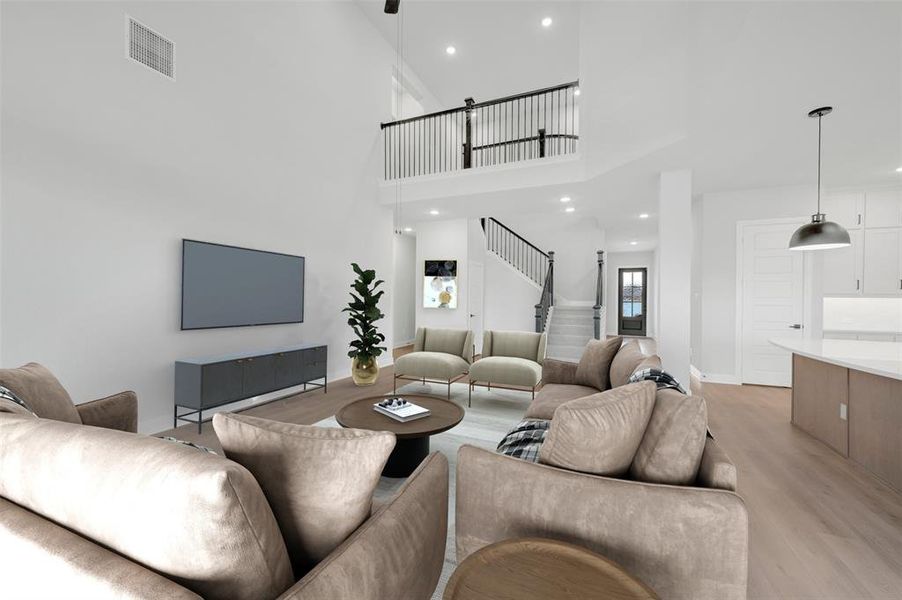 Furnished interior view inside a new home in The Ridge at Northlake, Northlake (Image 18).