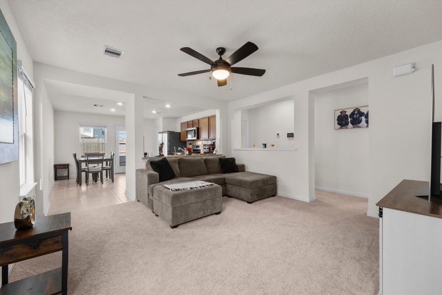Furnished interior view inside a new home in , Houston (Image 9). Furnished interior view inside a new home in , Houston (Image 9).