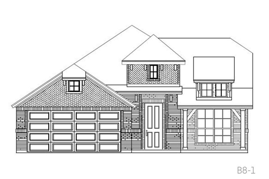 Representative rendering of the exterior for the Augusta by John Houston Homes (Image 4).