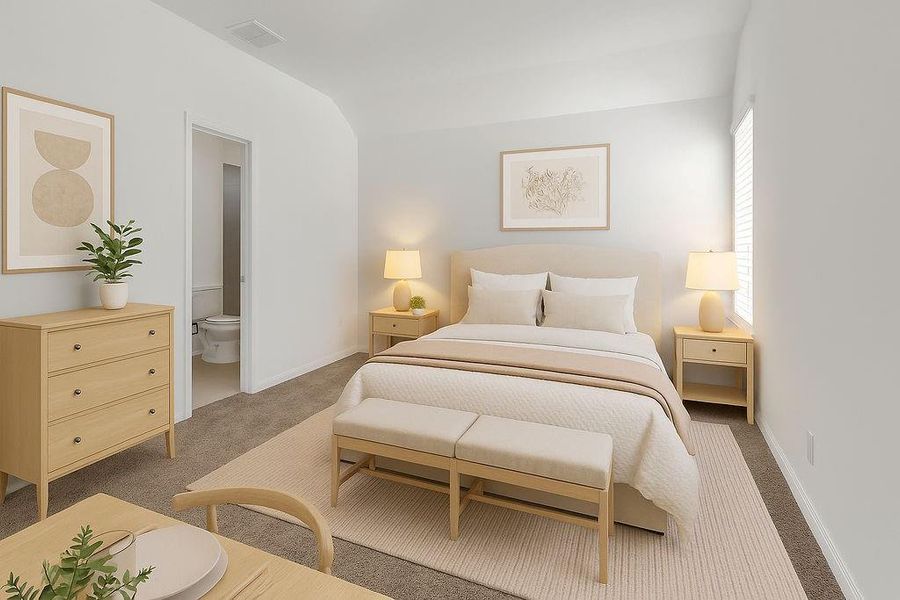 Furnished interior view inside a new home in , Houston (Image 16). Furnished interior view inside a new home in , Houston (Image 16).