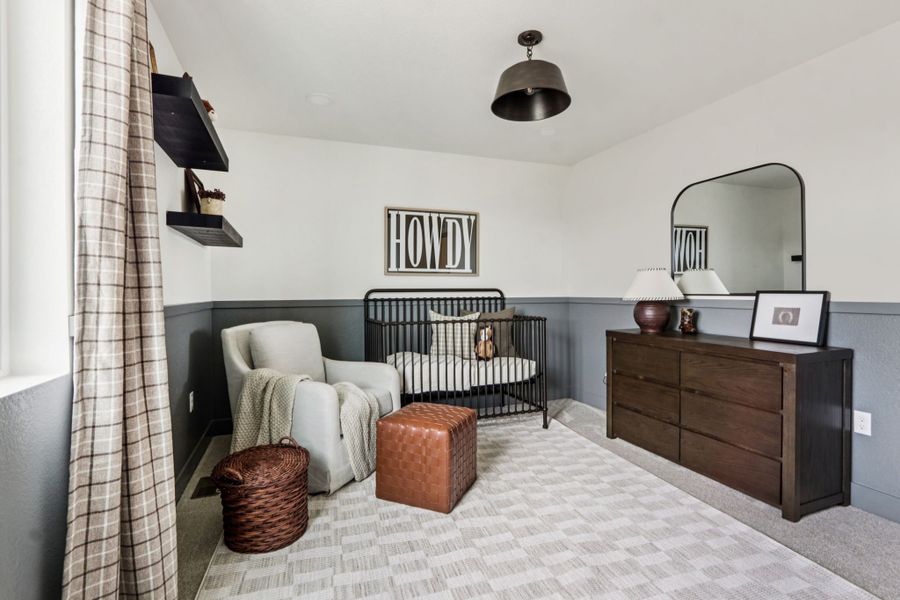 Furnished interior view inside a new home in Trailside, Timnath (Image 31).