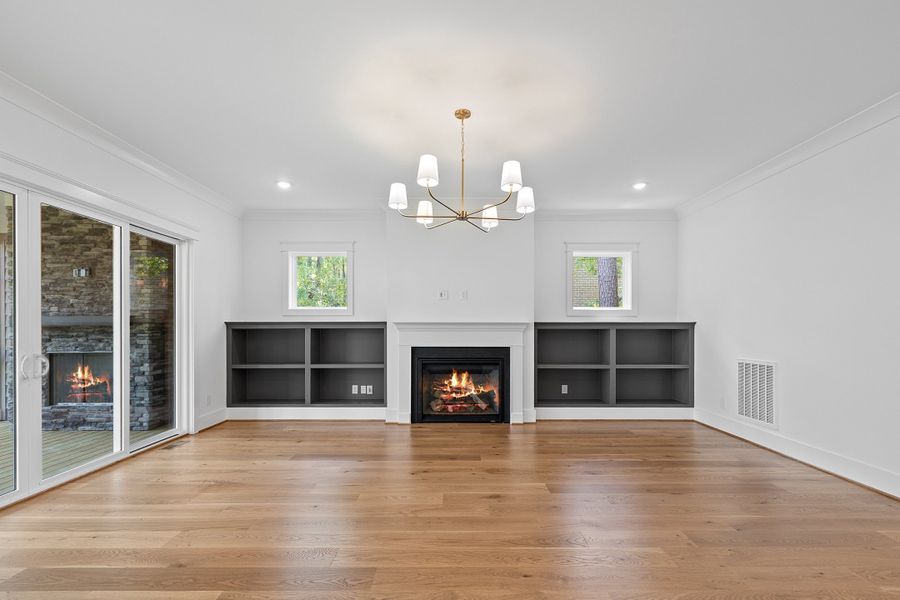 Representative unfurnished interior of a home built from the The Emerson by RobuckHomes in Stonehenge, Raleigh (Image 167).